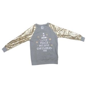 Gray christmas sweater